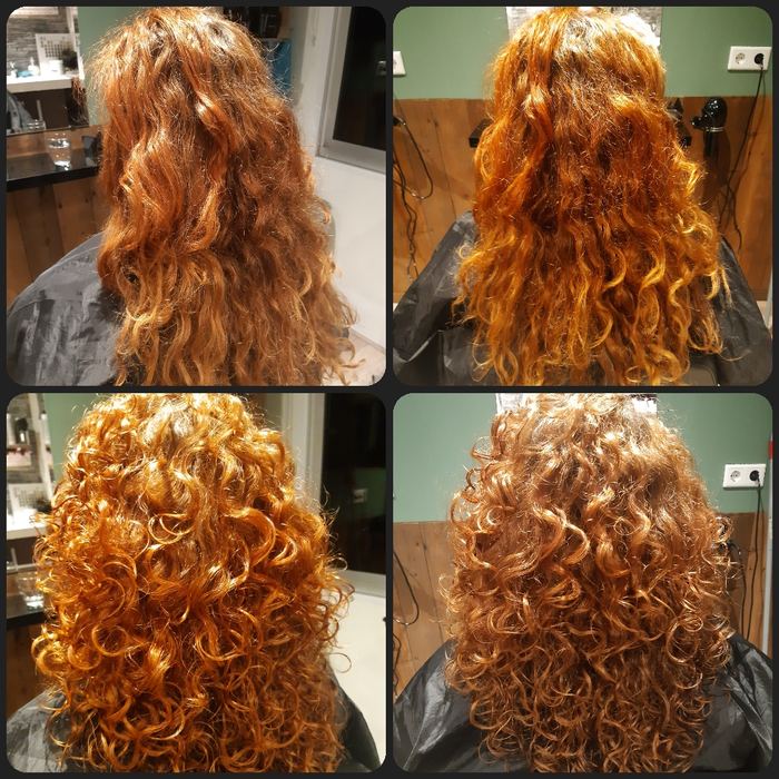 Resultaat van een permanent bij 't Knipschuurtje, foto uit de salon